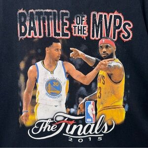 Rare Lebron Curry Shirt XXL NBA Warriors Cavs 2015 Finals Battle MVP’s